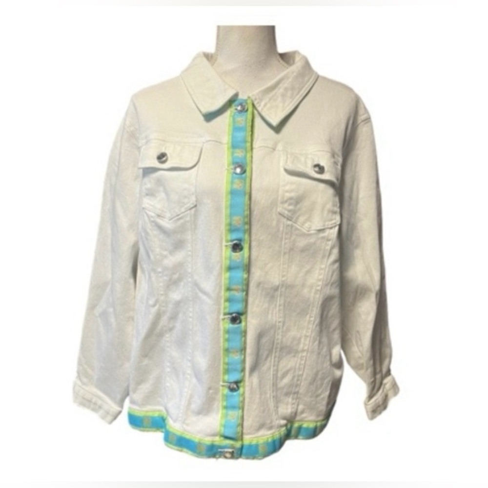 Quacker Factory Embroidered Denim Jacket